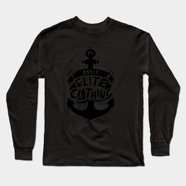 Elite Anchor - Refusing to sink (black) Long Sleeve T-Shirt by EliteMMXIV